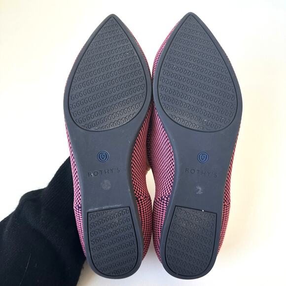 Rothy’s Rose Double Stitch Pointed Toe Flats Size 7.5 - Picture 10 of 13